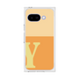 プレミアムスクエアケース［ オリジナル - initial two tone - Y orange ］