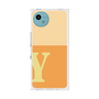 プレミアムスクエアケース［ オリジナル - initial two tone - Y orange ］