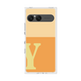 プレミアムスクエアケース［ オリジナル - initial two tone - Y orange ］