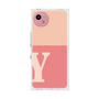 プレミアムスクエアケース［ オリジナル - initial two tone - Y pink ］