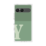 プレミアムスクエアケース［ オリジナル - initial two tone - Y green ］