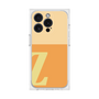 プレミアムスクエアケース［ オリジナル - initial two tone - Z orange ］