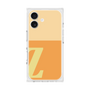 プレミアムスクエアケース［ オリジナル - initial two tone - Z orange ］