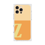 プレミアムスクエアケース［ オリジナル - initial two tone - Z orange ］