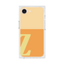 プレミアムスクエアケース［ オリジナル - initial two tone - Z orange ］