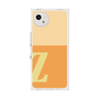 プレミアムスクエアケース［ オリジナル - initial two tone - Z orange ］