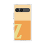 プレミアムスクエアケース［ オリジナル - initial two tone - Z orange ］