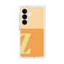 プレミアムスクエアケース［ オリジナル - initial two tone - Z orange ］