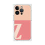 プレミアムスクエアケース［ オリジナル - initial two tone - Z pink ］
