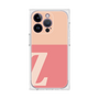 プレミアムスクエアケース［ オリジナル - initial two tone - Z pink ］