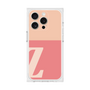 プレミアムスクエアケース［ オリジナル - initial two tone - Z pink ］