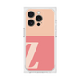 プレミアムスクエアケース［ オリジナル - initial two tone - Z pink ］