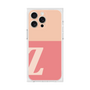 プレミアムスクエアケース［ オリジナル - initial two tone - Z pink ］