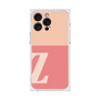 プレミアムスクエアケース［ オリジナル - initial two tone - Z pink ］