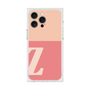 プレミアムスクエアケース［ オリジナル - initial two tone - Z pink ］