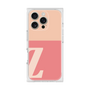 プレミアムスクエアケース［ オリジナル - initial two tone - Z pink ］