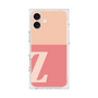 プレミアムスクエアケース［ オリジナル - initial two tone - Z pink ］