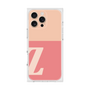 プレミアムスクエアケース［ オリジナル - initial two tone - Z pink ］