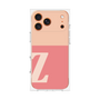 プレミアムスクエアケース［ オリジナル - initial two tone - Z pink ］