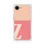 プレミアムスクエアケース［ オリジナル - initial two tone - Z pink ］