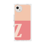 プレミアムスクエアケース［ オリジナル - initial two tone - Z pink ］