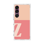 プレミアムスクエアケース［ オリジナル - initial two tone - Z pink ］