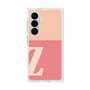 プレミアムスクエアケース［ オリジナル - initial two tone - Z pink ］