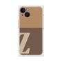 プレミアムスクエアケース［ オリジナル - initial two tone - Z brown ］