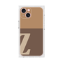 プレミアムスクエアケース［ オリジナル - initial two tone - Z brown ］