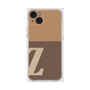 プレミアムスクエアケース［ オリジナル - initial two tone - Z brown ］