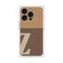 プレミアムスクエアケース［ オリジナル - initial two tone - Z brown ］