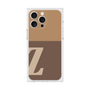 プレミアムスクエアケース［ オリジナル - initial two tone - Z brown ］