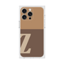 プレミアムスクエアケース［ オリジナル - initial two tone - Z brown ］