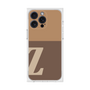 プレミアムスクエアケース［ オリジナル - initial two tone - Z brown ］