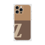 プレミアムスクエアケース［ オリジナル - initial two tone - Z brown ］