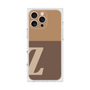 プレミアムスクエアケース［ オリジナル - initial two tone - Z brown ］