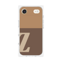 プレミアムスクエアケース［ オリジナル - initial two tone - Z brown ］