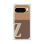 プレミアムスクエアケース［ オリジナル - initial two tone - Z brown ］