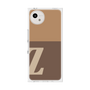 プレミアムスクエアケース［ オリジナル - initial two tone - Z brown ］