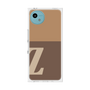 プレミアムスクエアケース［ オリジナル - initial two tone - Z brown ］