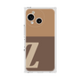 プレミアムスクエアケース［ オリジナル - initial two tone - Z brown ］
