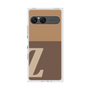 プレミアムスクエアケース［ オリジナル - initial two tone - Z brown ］