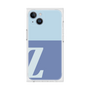 プレミアムスクエアケース［ オリジナル - initial two tone - Z blue ］