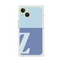 プレミアムスクエアケース［ オリジナル - initial two tone - Z blue ］