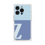 プレミアムスクエアケース［ オリジナル - initial two tone - Z blue ］