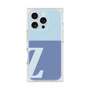 プレミアムスクエアケース［ オリジナル - initial two tone - Z blue ］