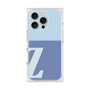 プレミアムスクエアケース［ オリジナル - initial two tone - Z blue ］