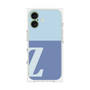 プレミアムスクエアケース［ オリジナル - initial two tone - Z blue ］