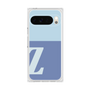 プレミアムスクエアケース［ オリジナル - initial two tone - Z blue ］