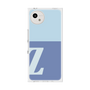 プレミアムスクエアケース［ オリジナル - initial two tone - Z blue ］